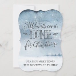 Alla Hjärter Kom hem för julets vattenfärg