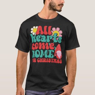 Alla Hjärter Kom Hem inför jultomten jul T Shirt