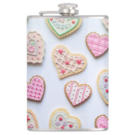 Alla hjärthjärtkakor på hjärtdagen fickplunta