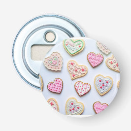 Alla hjärthjärtkakor på hjärtdagen flasköppnare