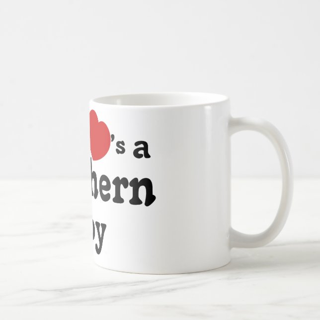 Alla hjärtor en sydlig pojke kaffemugg (Höger)