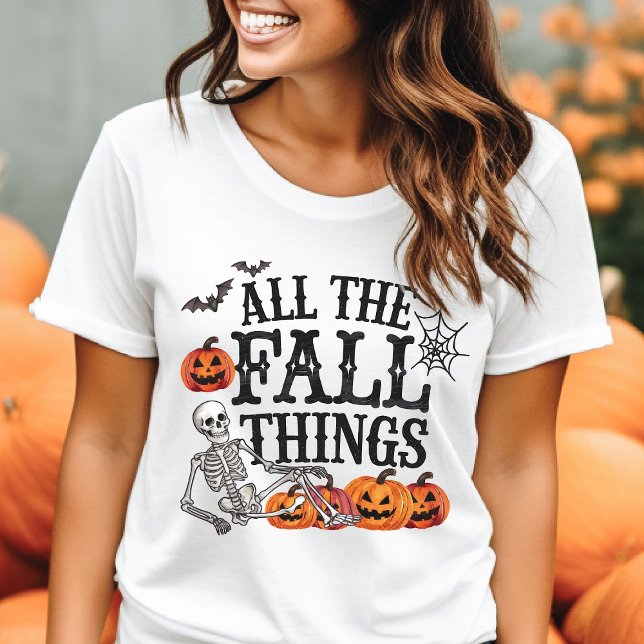 Alla hösthjältar Söta Roliga Halloween T Shirt (Skapare uppladdad)