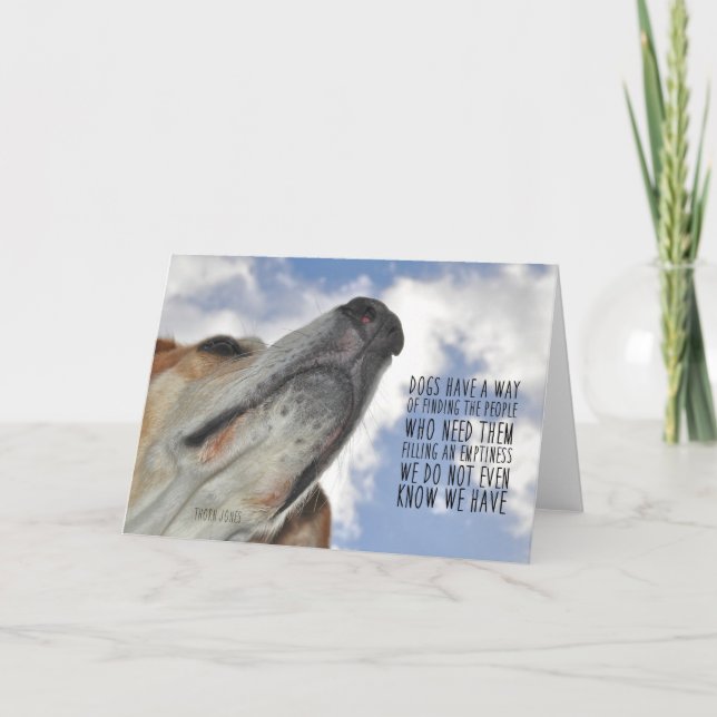 ALLA HUNDAR GÅR TILL HJÄLPKORT TACK KORT (Framsida)