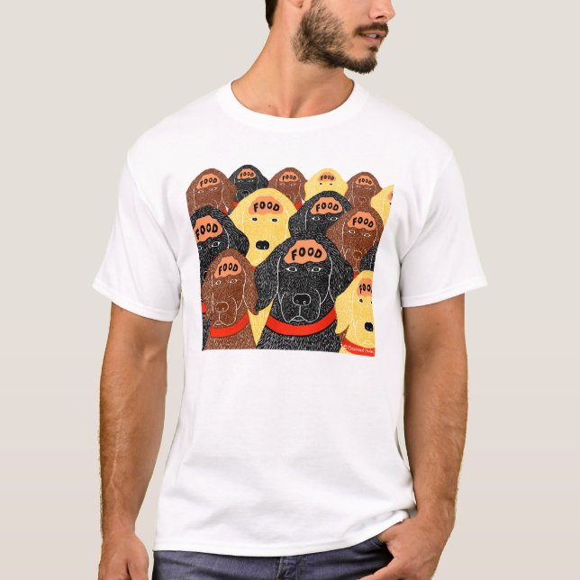 Alla hundar hjärnor är omkring samma Stephen Hunec Tee Shirt (Framsida)