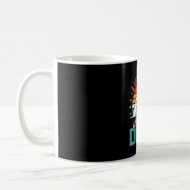 Alla Hundar Retro Hundälskare Kaffemugg (Vänster)