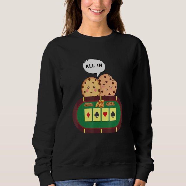 Alla i Cookie Chocolate Chip Poker 1 T Shirt (Framsida)