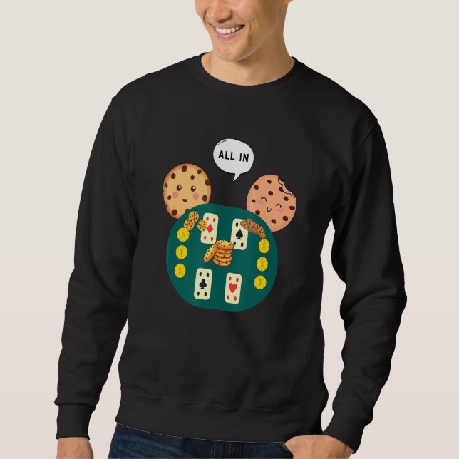 Alla i Cookie Chocolate Chip Poker Lång Ärmad Tröja (Framsida)