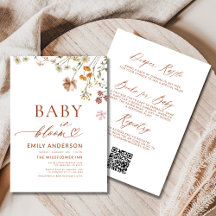 Alla i en QR-kod Wildblomma Baby i bloomskaren