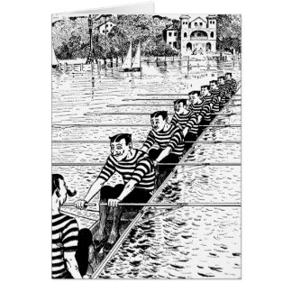 Alla i en ro hälsningskort