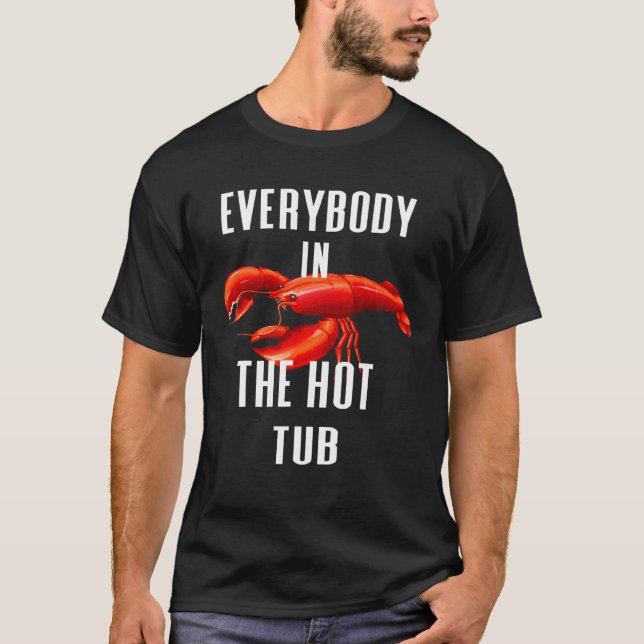 Alla i Hetten Tub Boil Kräftor Crayfish E T Shirt (Framsida)