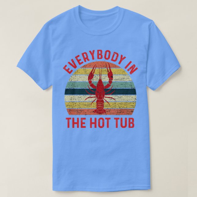Alla i Hetten Tub Funny Kräftor Crayfish E T Shirt (Design framsida)