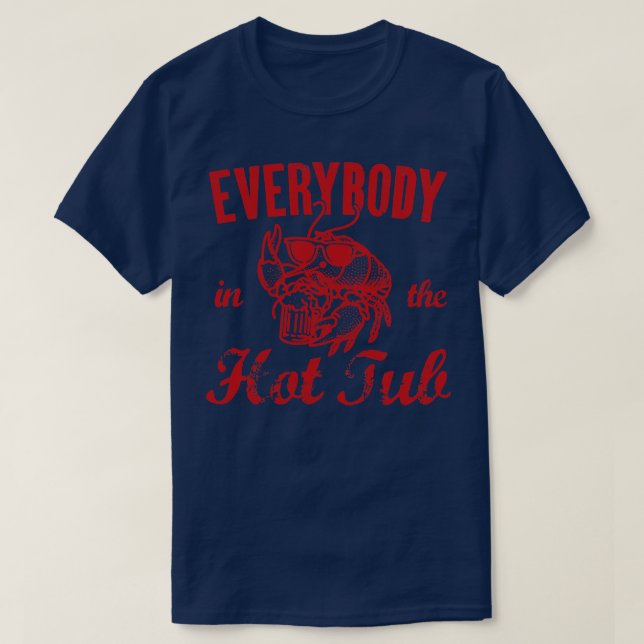 Alla i Hetten Tub Funny Kräftor TShirt T Shirt (Design framsida)