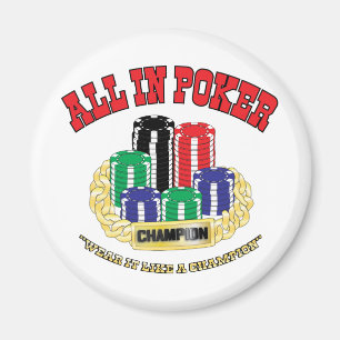 Alla i poker magnet