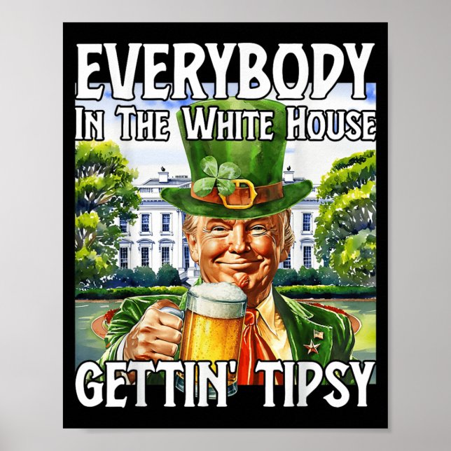 Alla i Vita huset blir trötta. Poster (Framsidan)