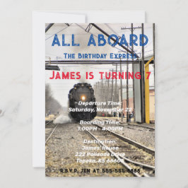 Alla inbjudningar till Tåg-födelsedag ombord