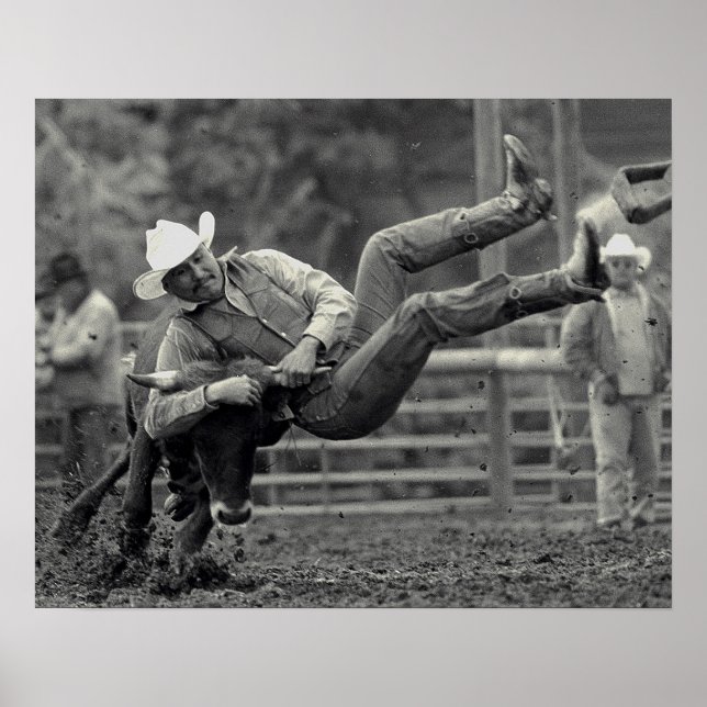 Alla indianska rodeo i Tygh Valley, Oregon. Clint Poster (Framsidan)
