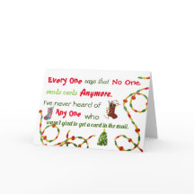 Alla, ingen, inget julkort