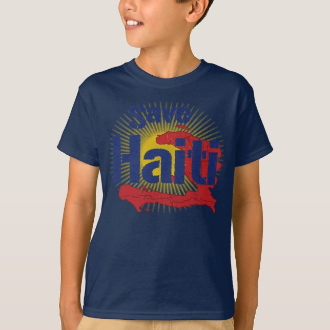 ALLA INKOMSTER går till RED KOR - Spara Haiti T-shirt (Framsida)