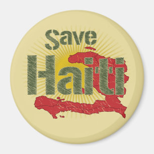 ALLA intäkter går till RED KOR - Spara Haiti Magnet