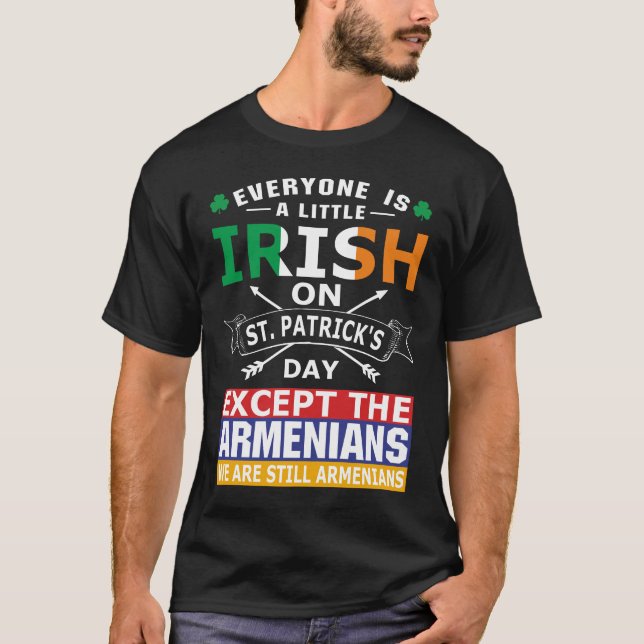 Alla iranska armenier St Patrick Day T-Shirt (Framsida)