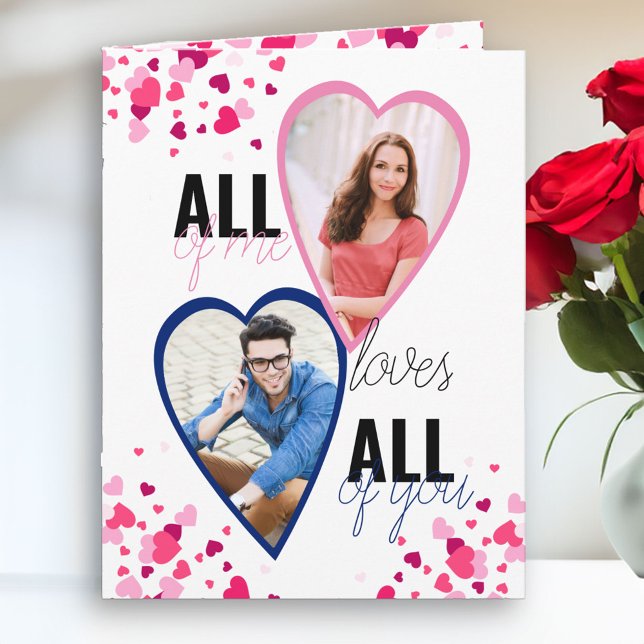 Alla jag, Kärlek, er alla 2, Foto Sweet Valentine Kort (Photo Valentine's Day Card - order Printed and Shipped or as an Instant Digital Download)