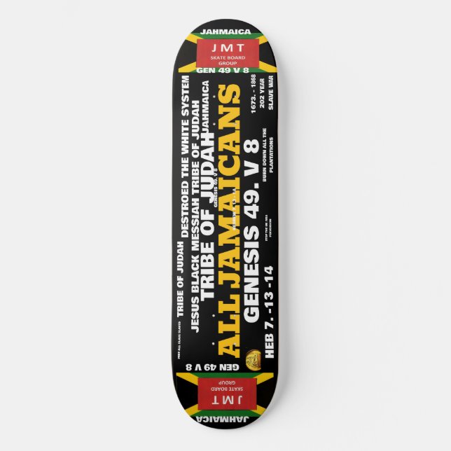 ALLA JAMAICANER Skateboard (Framsida)