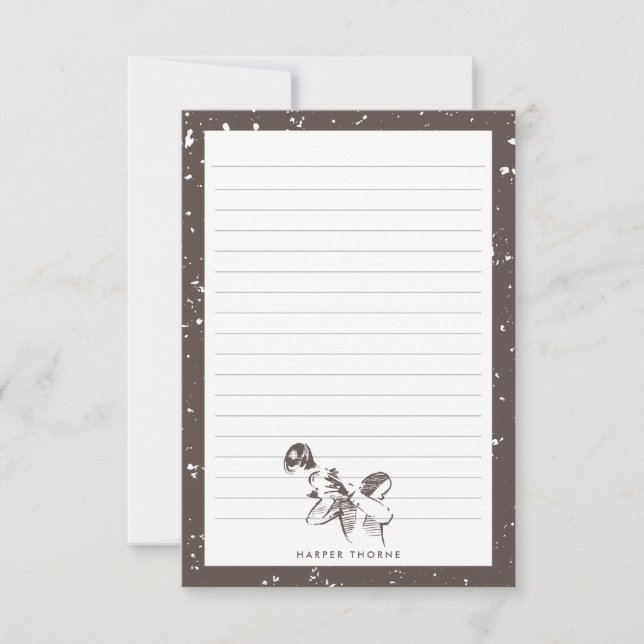 Alla Jazz | Jazz Thned Stationary Anteckningskort (Framsida)