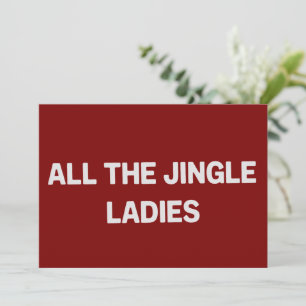 Alla Jingle Ladies Roliga Jul Matchande  Julkort
