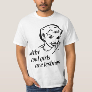 Alla kalla flickor är lesbiskar tee shirt