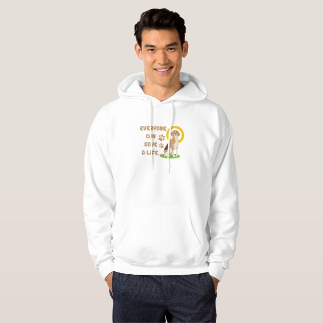 Alla kan spara ett liv hoodie (Hel framsida)