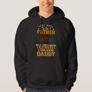 Alla kan vara en Far Labrador-Hund Hoodie