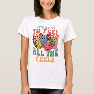 Alla känner citat, Retro Smiley face, positivt T Shirt