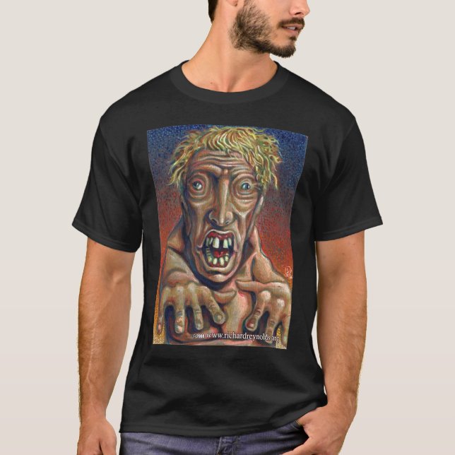 Alla känselförnimmelser gillar en Zombie! Tee Shirt (Framsida)