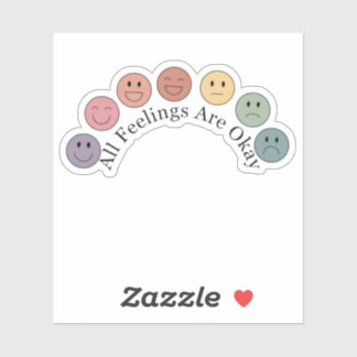 Alla känslor är okej. klistermärken