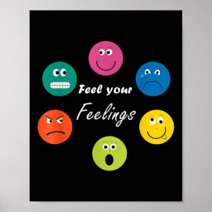 Alla känslor är okej, Mental Health Awareness Mont Poster
