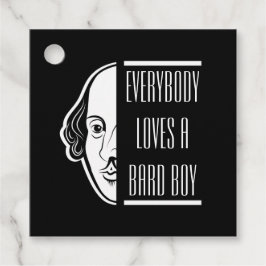 Alla Kärlek A Bard Boy Shakespeare Thespian Gåvor Etiketter