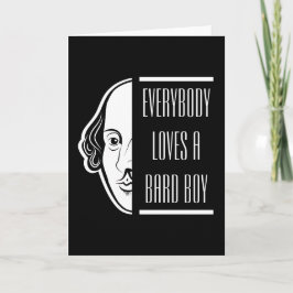 Alla Kärlek A Bard Boy Shakespeare Thespian Kort