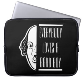 Alla Kärlek A Bard Boy Shakespeare Thespian Laptop Fodral