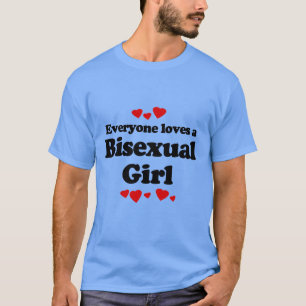 Alla Kärlek a Bisexual Girl Tee Shirt