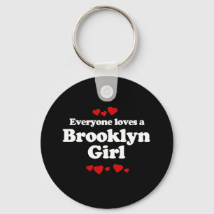 Alla Kärlek a Brooklyn Girl T-shirt Nyckelring
