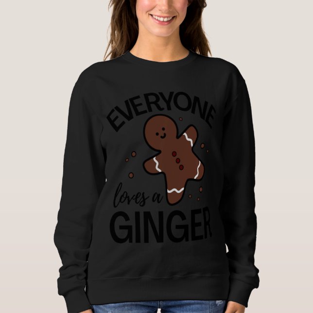 Alla Kärlek A Ginger Funny Cute Gingerbröd C T Shirt (Framsida)