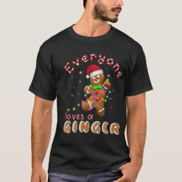 Alla Kärlek A Ginger Funny Gingerbröd Julafton T Shirt
