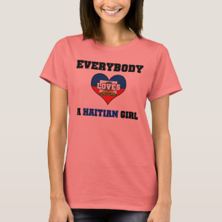 Alla kärlek a Haitian Girl T Shirt