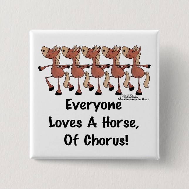 Alla Kärlek a Horse of Chorus Knapp (Framsida)