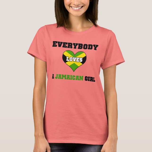 Alla kärlek a Jamaican Girl T-shirt (Framsida)