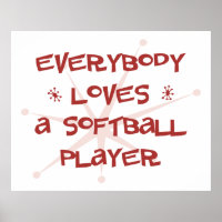Alla Kärlek A Softball Player