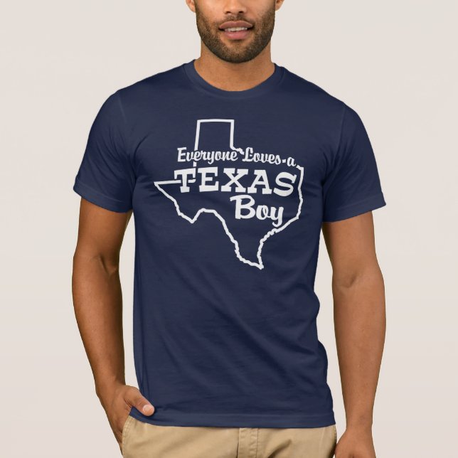 Alla Kärlek a Texas Boy Tee (Framsida)