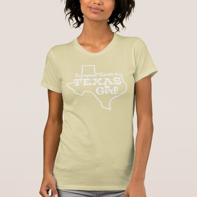 Alla Kärlek a Texas Girl T-shirt (Framsida)