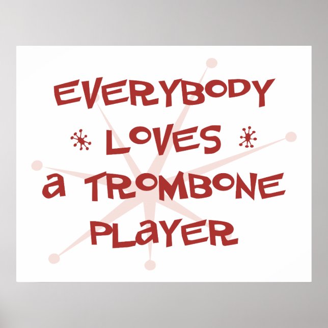 Alla Kärlek A Trombone Player Poster (Framsidan)