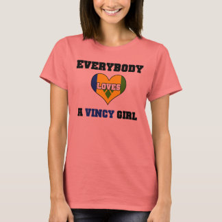 Alla kärlek a Vincy Girl T-shirt